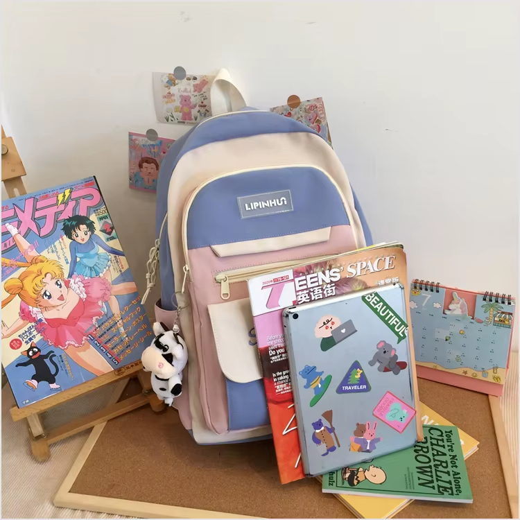 MOCHILA TRENDY ESTILO COREANO /TELA OXFORD